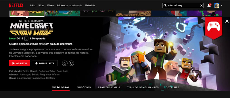 Assistir Minecraft: Story Mode - ver séries online