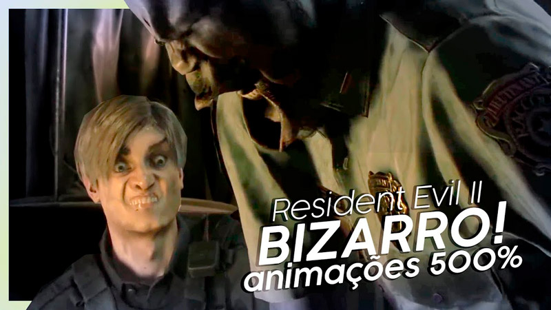 Vídeo mostra animações faciais de Resident Evil 2 multiplicadas por 500! Ficou bizarro