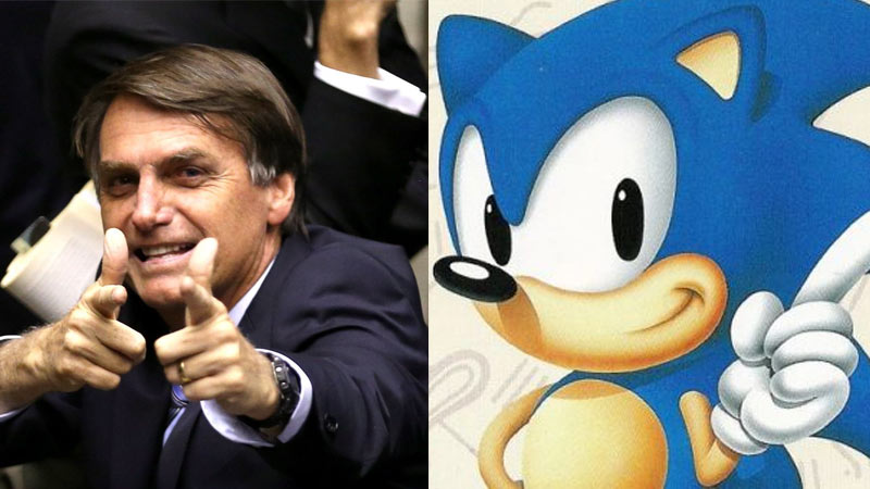 Bolsonaro, pare de usar músicas do Sonic!