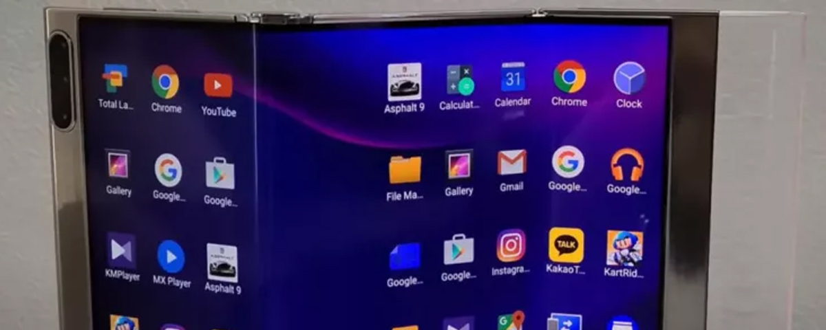 Samsung revela smartphone surpreendente com tela dupla e dobrável