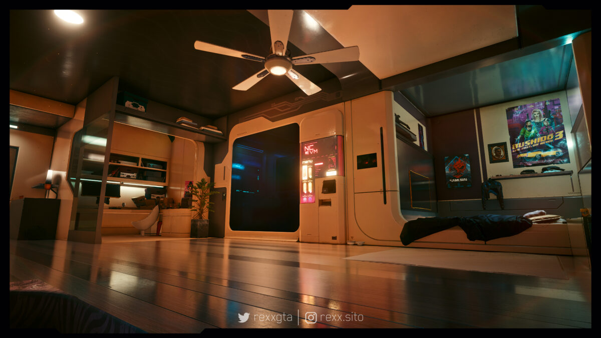 Mod melhora apartamento de V em Cyberpunk 2077