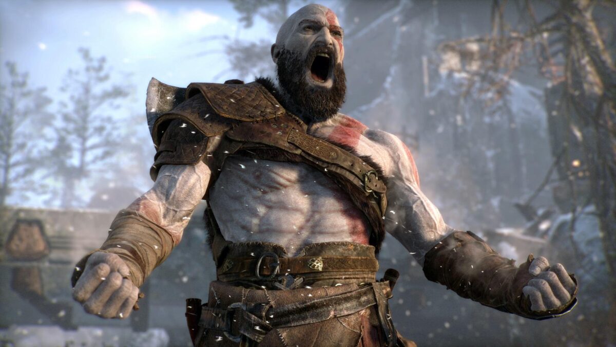 Kratos urrando em God of War | Divulgação/Sony