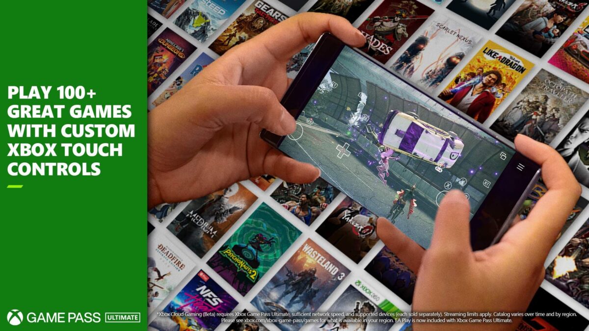 Anúncio de mais jogos no Xbox Game Pass com touch | Divulgação/Microsoft