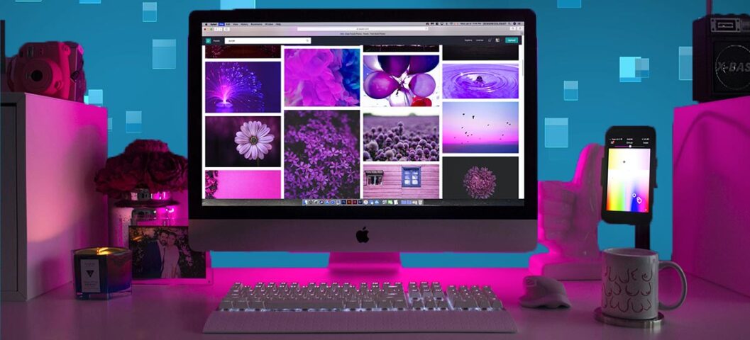Imagem de um quarto geek com fundo de pixels atrás, como marca do site PixelNerd