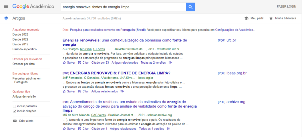 como pesquisar no Google Acadêmico