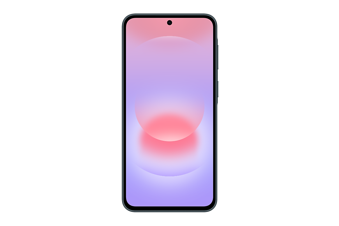 Galaxy A37 5G verde visto em diferentes ângulos