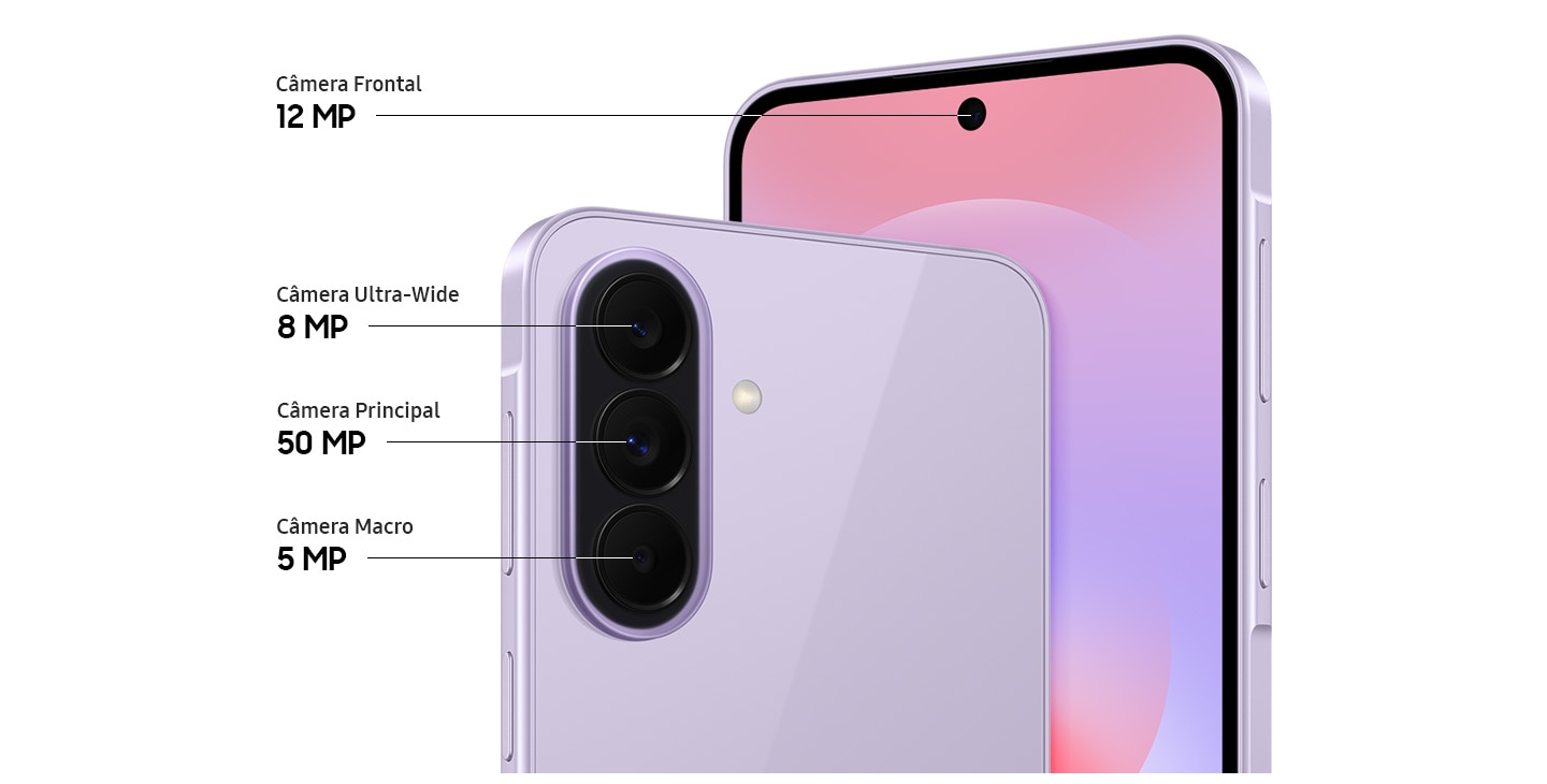 Detalhe das câmeras do Galaxy A37 5G