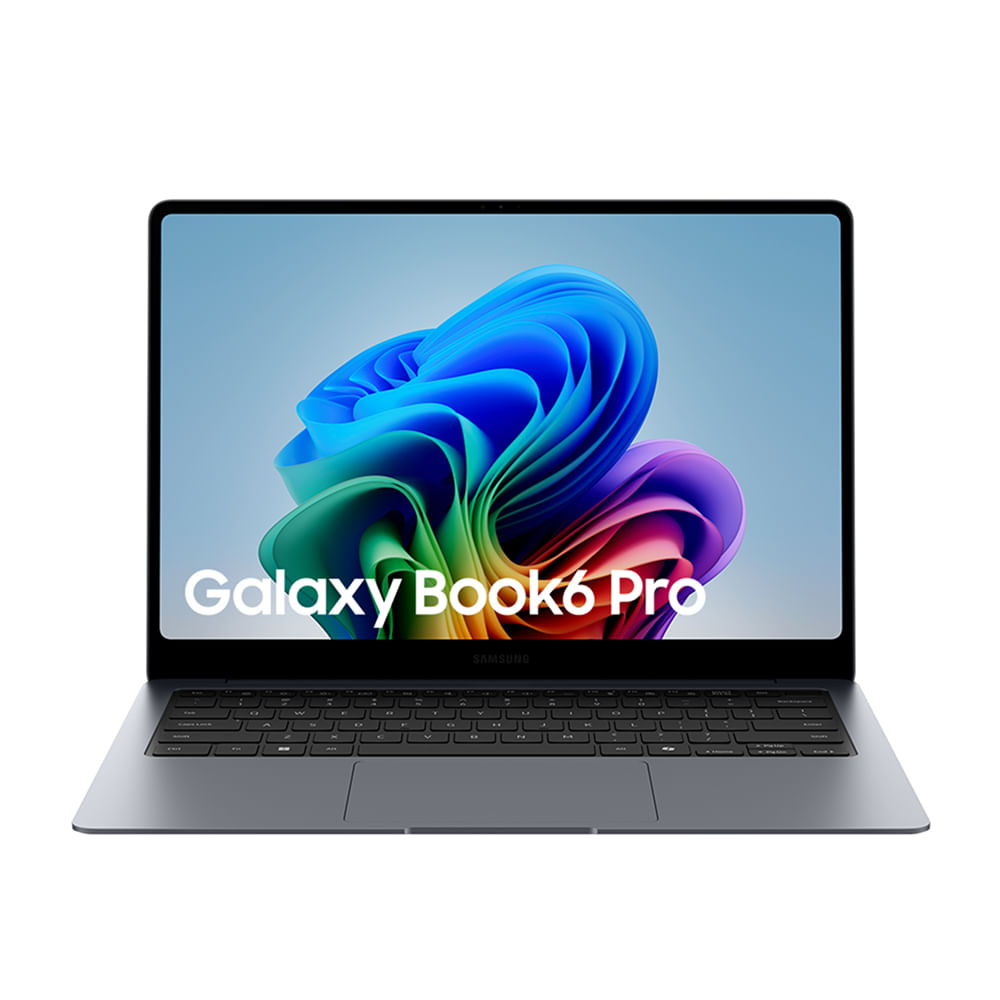 Galaxy Book6 Pro 14 aberto de frente