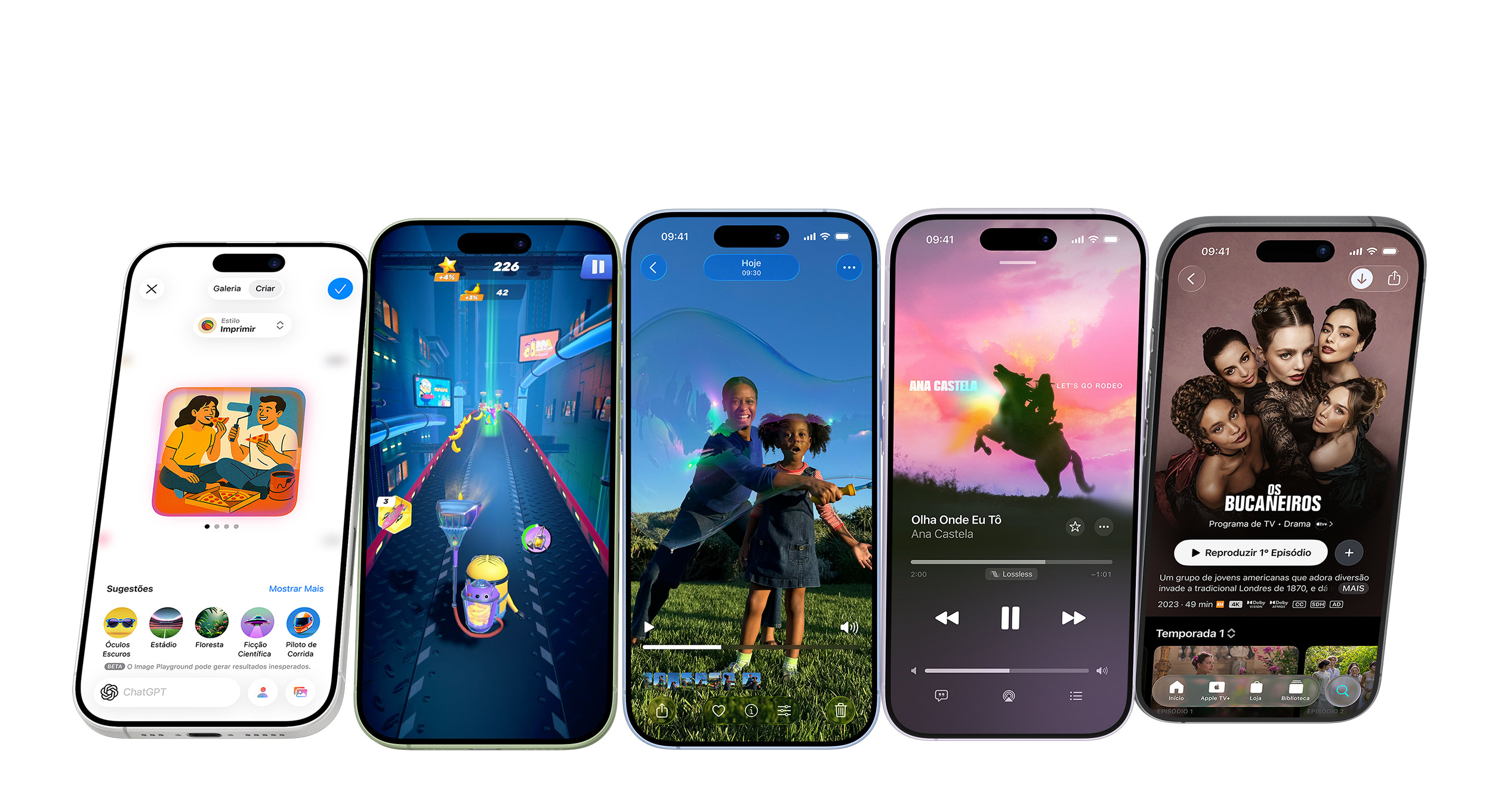 Chip e bateria do iPhone 17 em imagem oficial