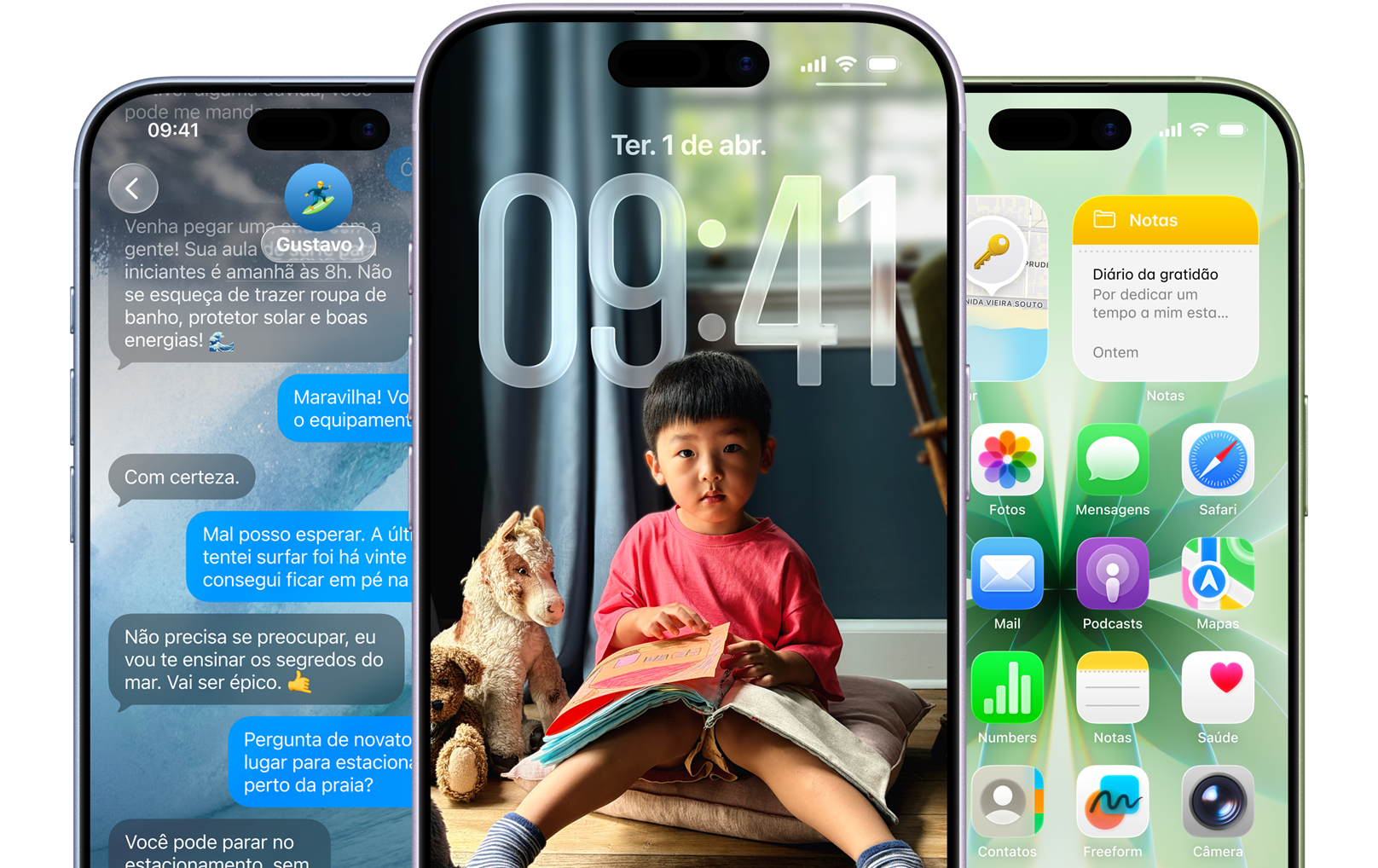 Tela do iOS no iPhone 17 após a configuração
