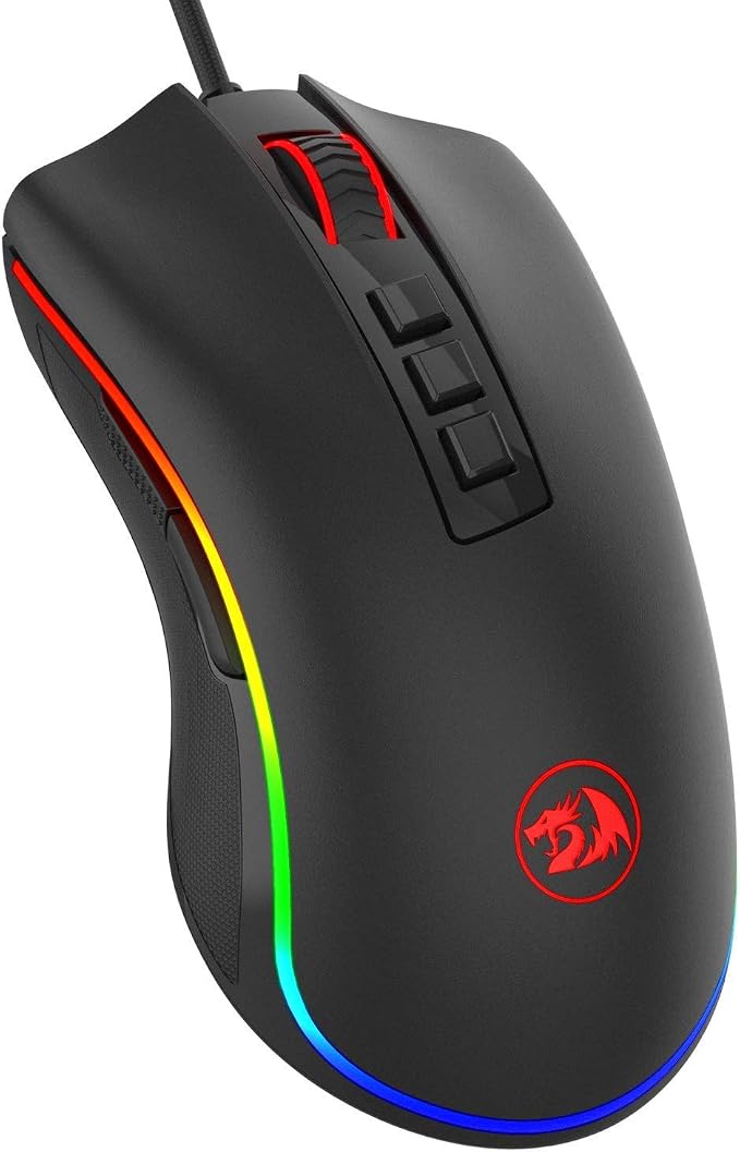 Redragon Cobra V3 preto com RGB