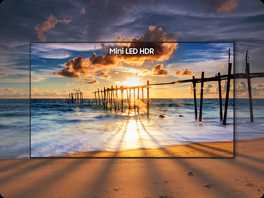 Cena HDR em TV Mini LED Samsung