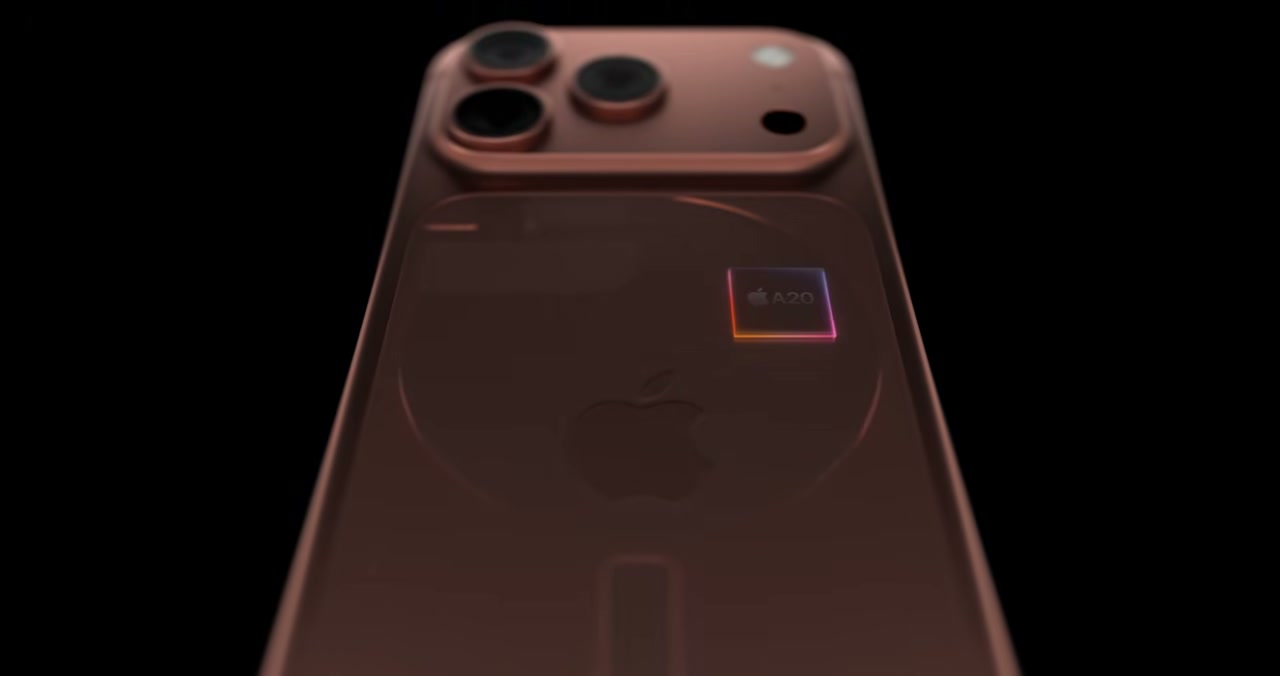 Conceito de iPhone mostrando espaço interno para bateria