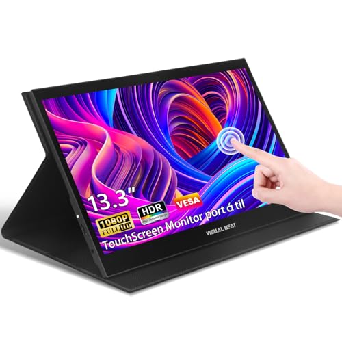 Monitor portátil touchscreen de 13,3 polegadas