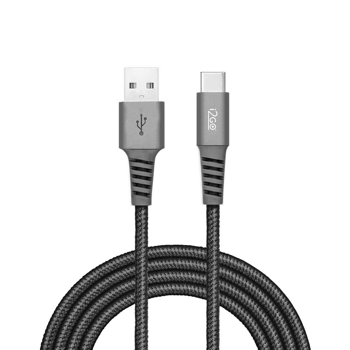 Cabo USB-C I2GO trançado de dois metros
