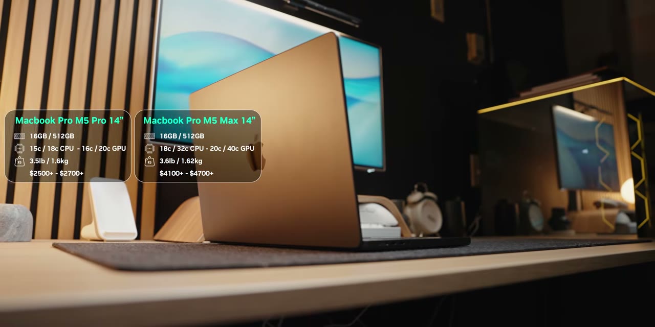 MacBook e notebook Windows lado a lado