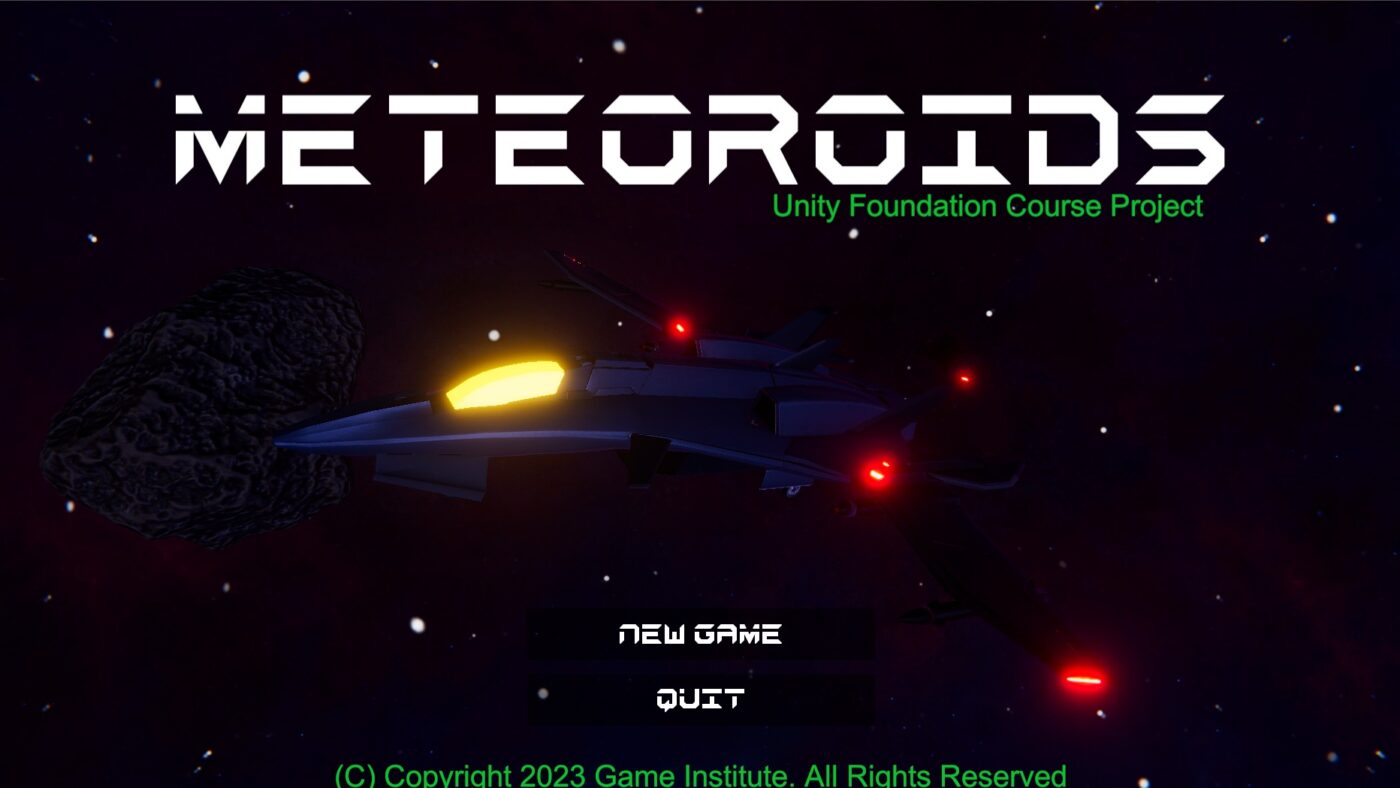Meteoroids: jogo gratuito no itch.io atualizado para Unity 6.5 e URP